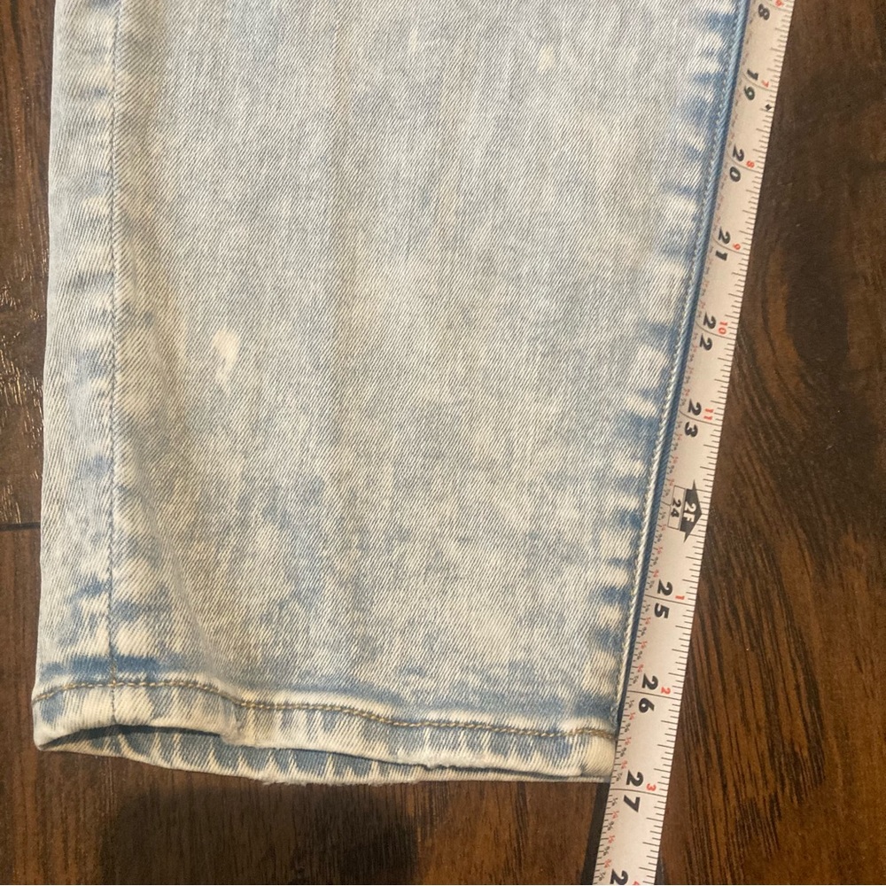 AEO AMERICAN EAGLE Curvy High Rise Denim Jeans Jeggings Distressed Light plus 24 - Picture 10 of 12